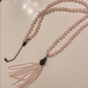 Swarovski tassel necklace